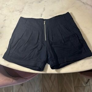 Grace linen shorts….Navy Blue